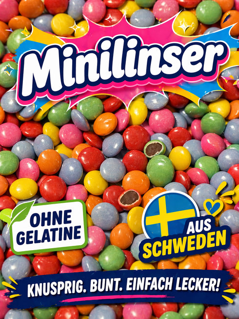 🌈 MINILINSER – BUNTE SCHOKO-DRAGEES