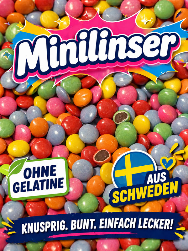🌈 MINILINSER – BUNTE SCHOKO-DRAGEES