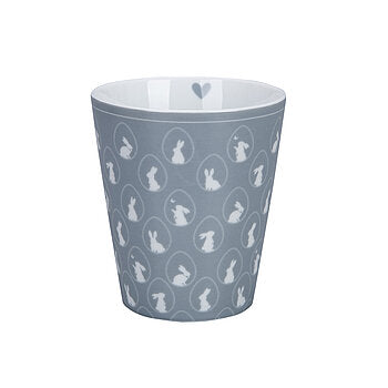 🇩🇰 Happy Mug Hase Grau Becher Krasilnikoff