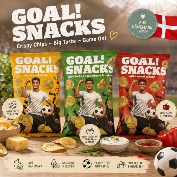 GOAL! Snacks Kartoffelchips 🇩🇰