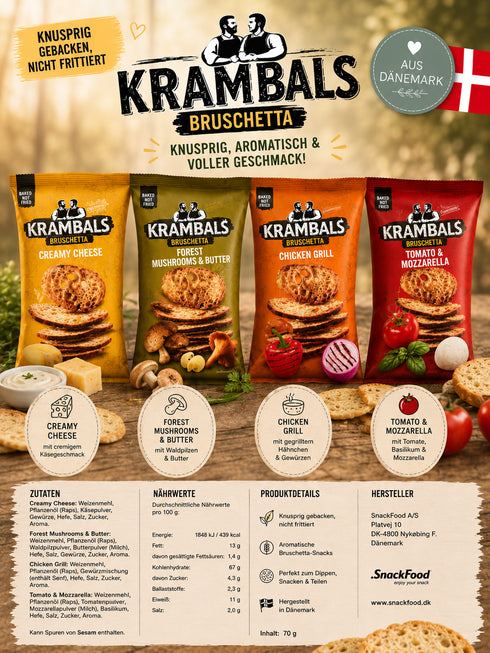 Krambals Bruschetta Chips aus Dänemark 🇩🇰