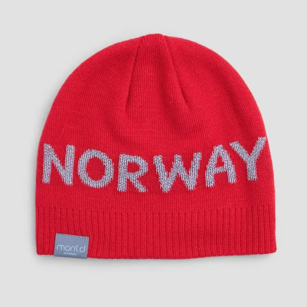 Strickmütze Aktiv Lue Norway Rot