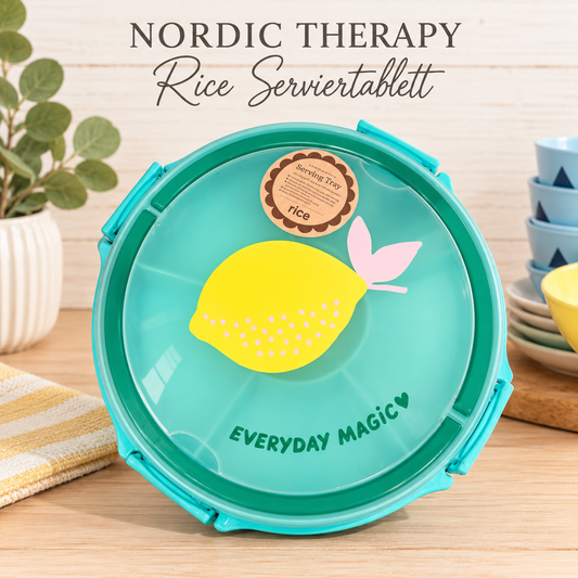 RICE Serviertablett „Everyday Magic – Lemon“ 🍋🩵