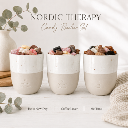 NORDIC THERAPY Candy Becher – Hello New Day | Coffee Lover | Me Time