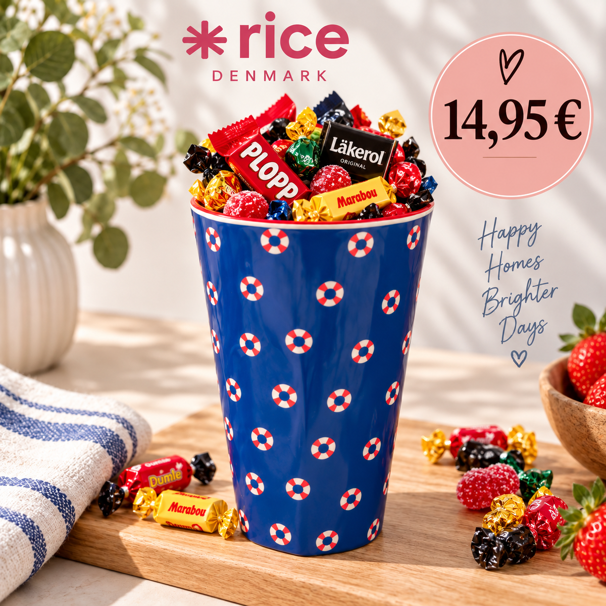 Nordic Therapy – Scandi Scoop Füllbehälter mit 1 Scoops Rice Latte Becher Rettungsring