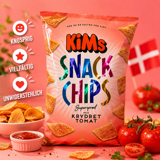 KiMs Snack Chips Krydret Tomat 🇩🇰