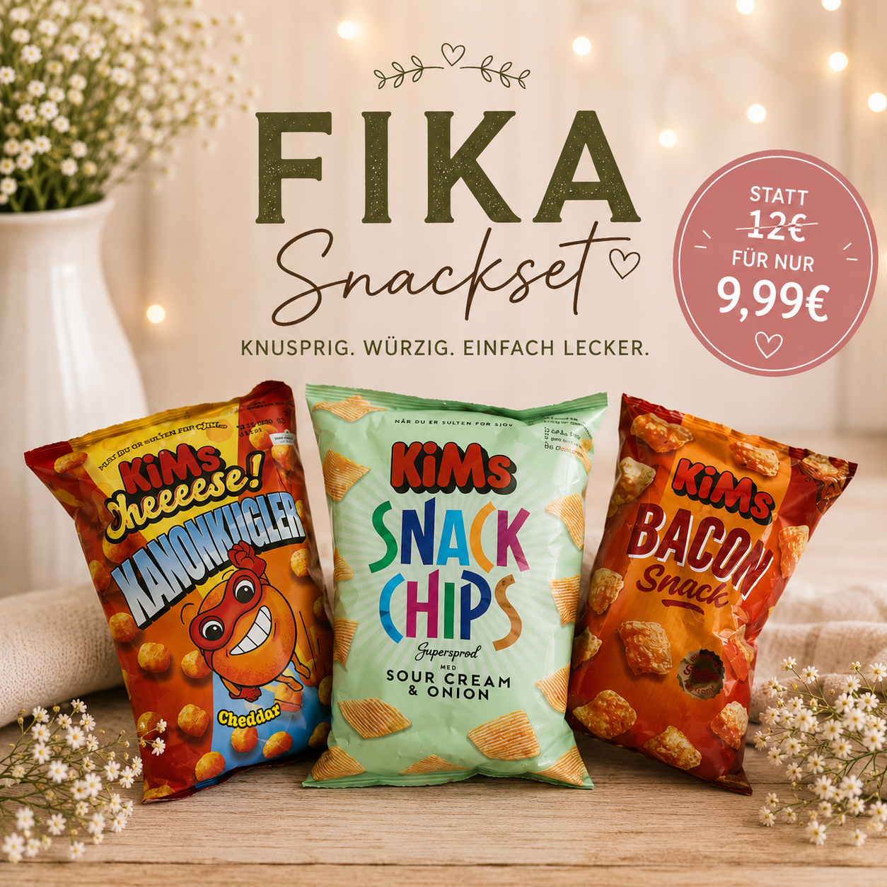 🇩🇰 KiMs FIKA Snackset – 3er Bundle
