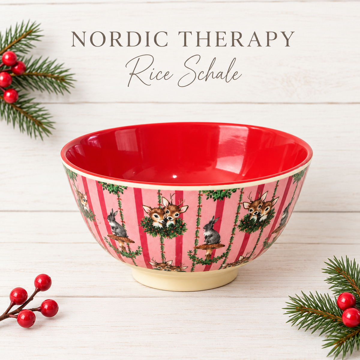 RICE Christmas Schale „Forest Friends“ 🎄🦌🐇