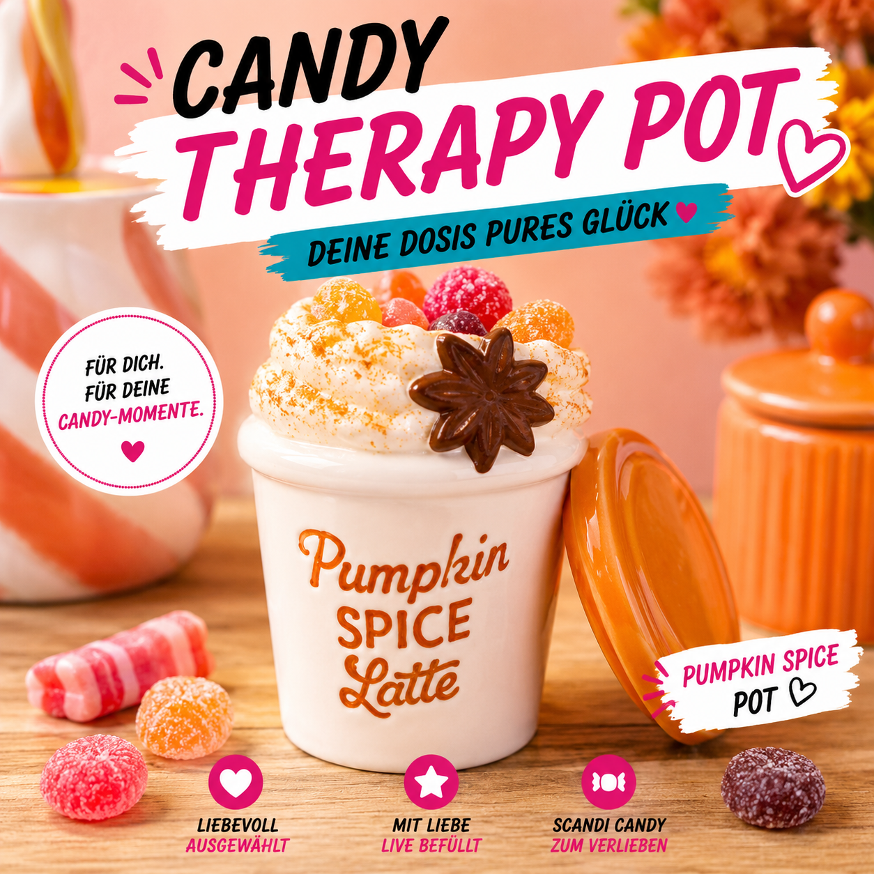 Candy Therapy – Scandi Candy Mix   Bonbon Pumpkin Spice Latte