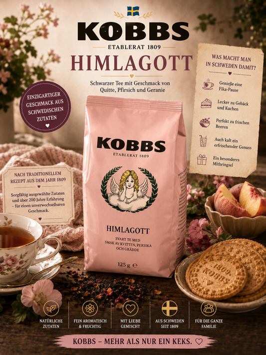 KOBBS Himlagott Schwarztee 125 g 🇸🇪