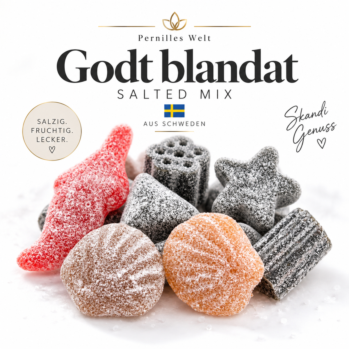 Malaco Gott & Blandat Salt – 100 g abgepackt