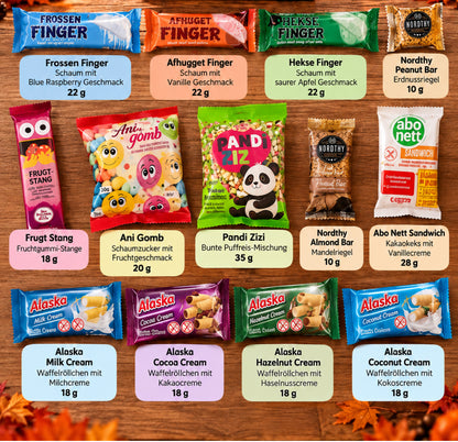 🎃 Halloween Candy Scoop Bag – LED-Tasche mit 28 Süßigkeiten - 4 Scoops