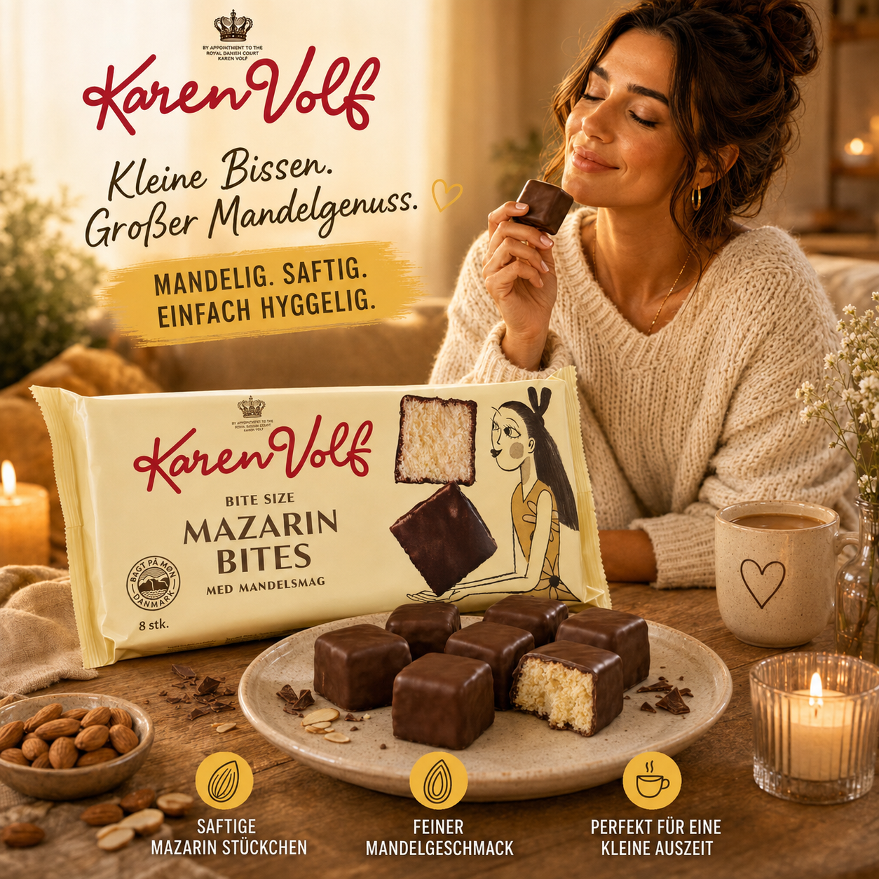 Karen Volf Mazarin Bites – 144 g 🇩🇰