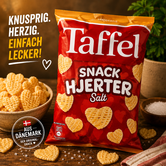 ❤️🇩🇰 Taffel Snack Hjerter Salt
