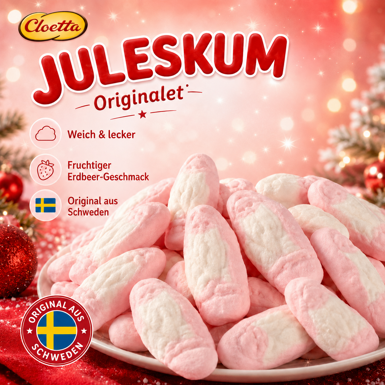 Cloetta Juleskum Originalet – Schwedischer Weihnachtsklassiker 🎄🇸🇪
