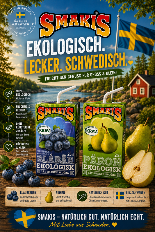 Smakis Bio Fruchtdrink 🇸🇪