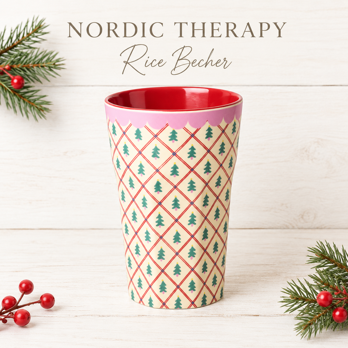 RICE Christmas Latte Becher „Christmas Tree“ 🎄💗