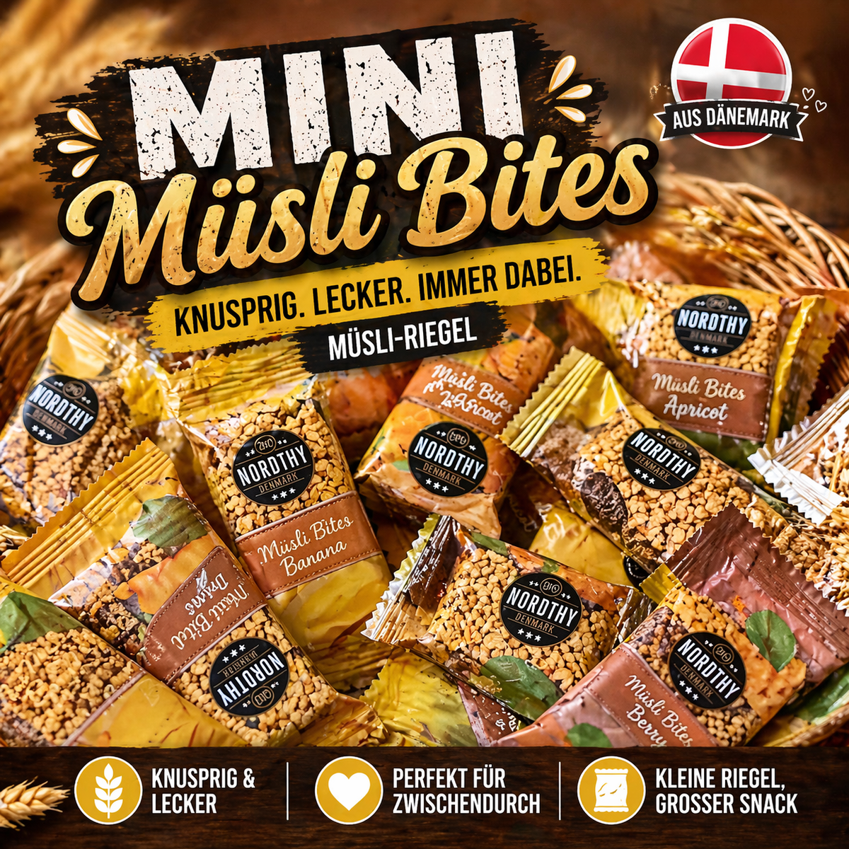 🇩🇰 Dänische Mini Müsli Happen