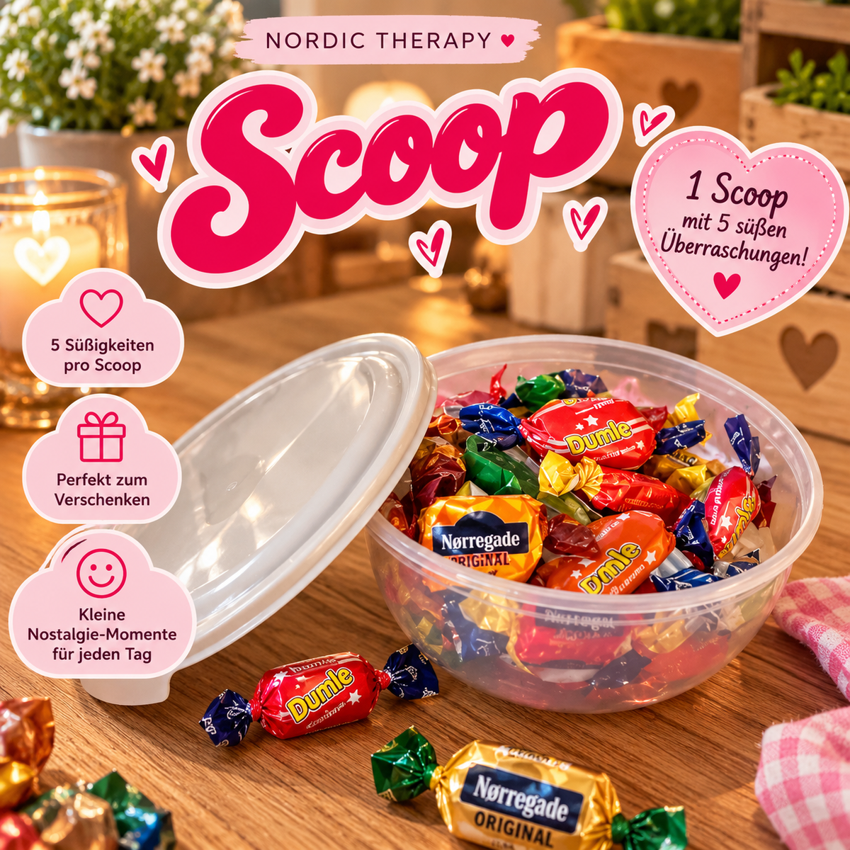 NORDIC THERAPY – Candy Scoop | 80–100 g skandinavische Süßigkeiten