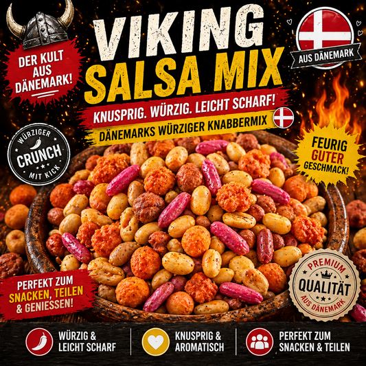 🔥

VIKING SALSA MIX – DER WÜRZIGE KNABBER-KICK AUS DÄNEMARK 🇩🇰
