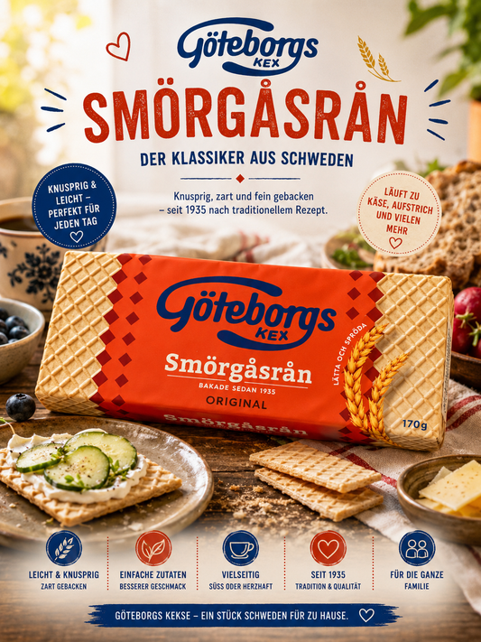 Göteborgs Kex Smörgåsrån Original 170 g 🇸🇪