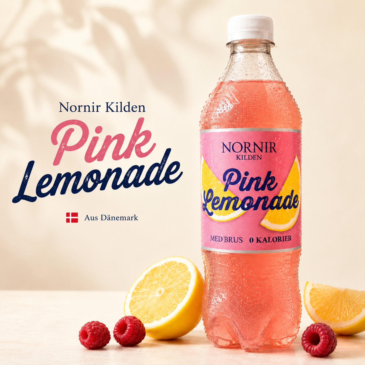 Nornir Kilden Pink Lemonade – 1 Liter 🇩🇰🍋🩷
