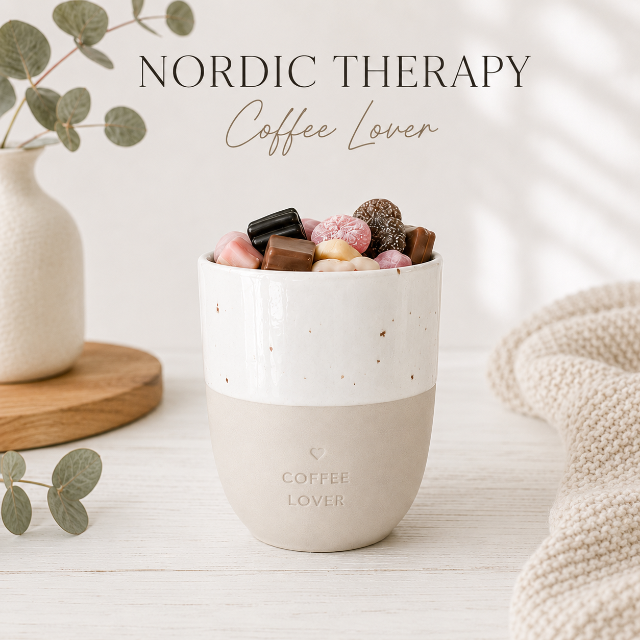 NORDIC THERAPY Candy Becher – Hello New Day | Coffee Lover | Me Time