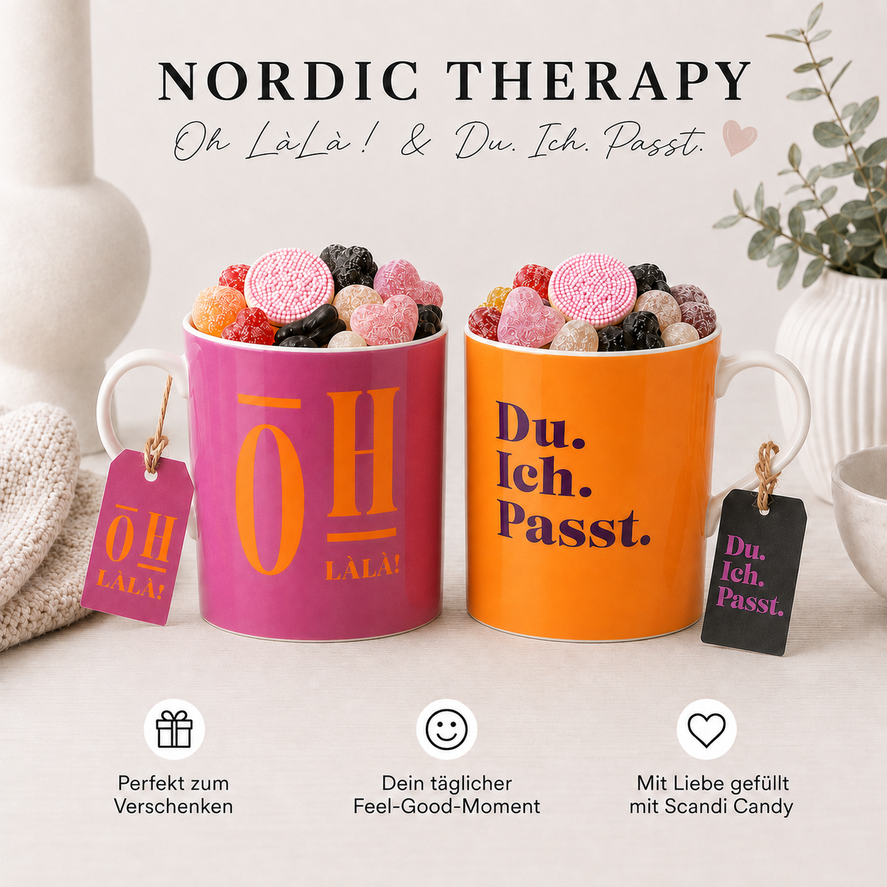 NORDIC THERAPY Candy Becher 🍬🩷🧡
Oh LäLä! oder Du. Ich. Passt.
