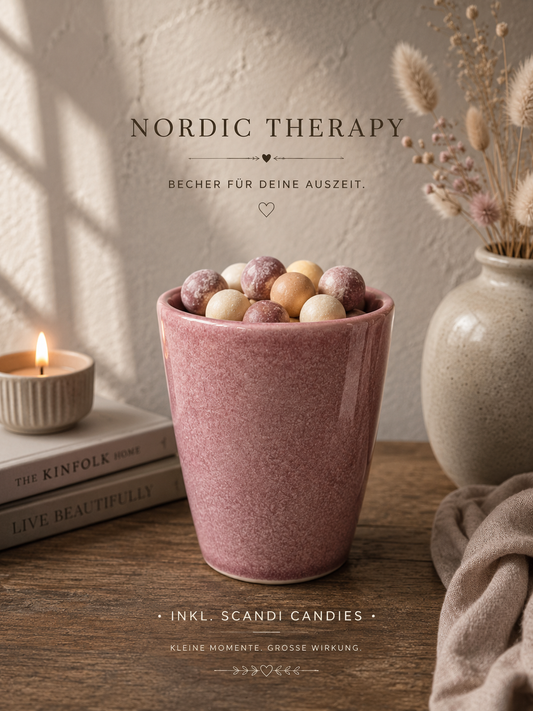Nordic Therapy Becher inkl. Scandi Candies in Rose