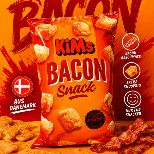 🥓 KiMs Bacon Snack 🇩🇰

Knusprig. Würzig. Typisch Dänemark.