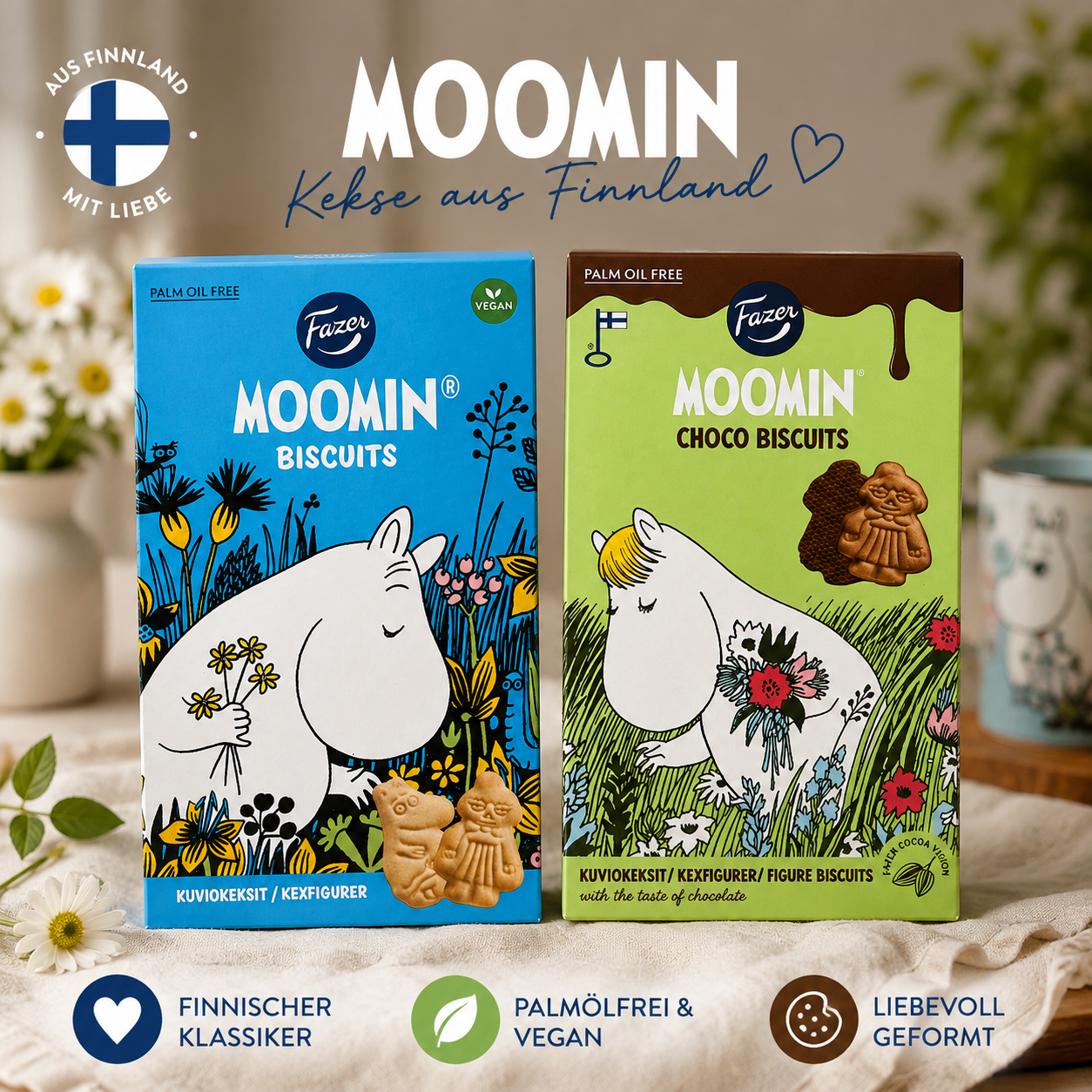Moomin Kekse von Fazer 🇫🇮 – Original & Choco