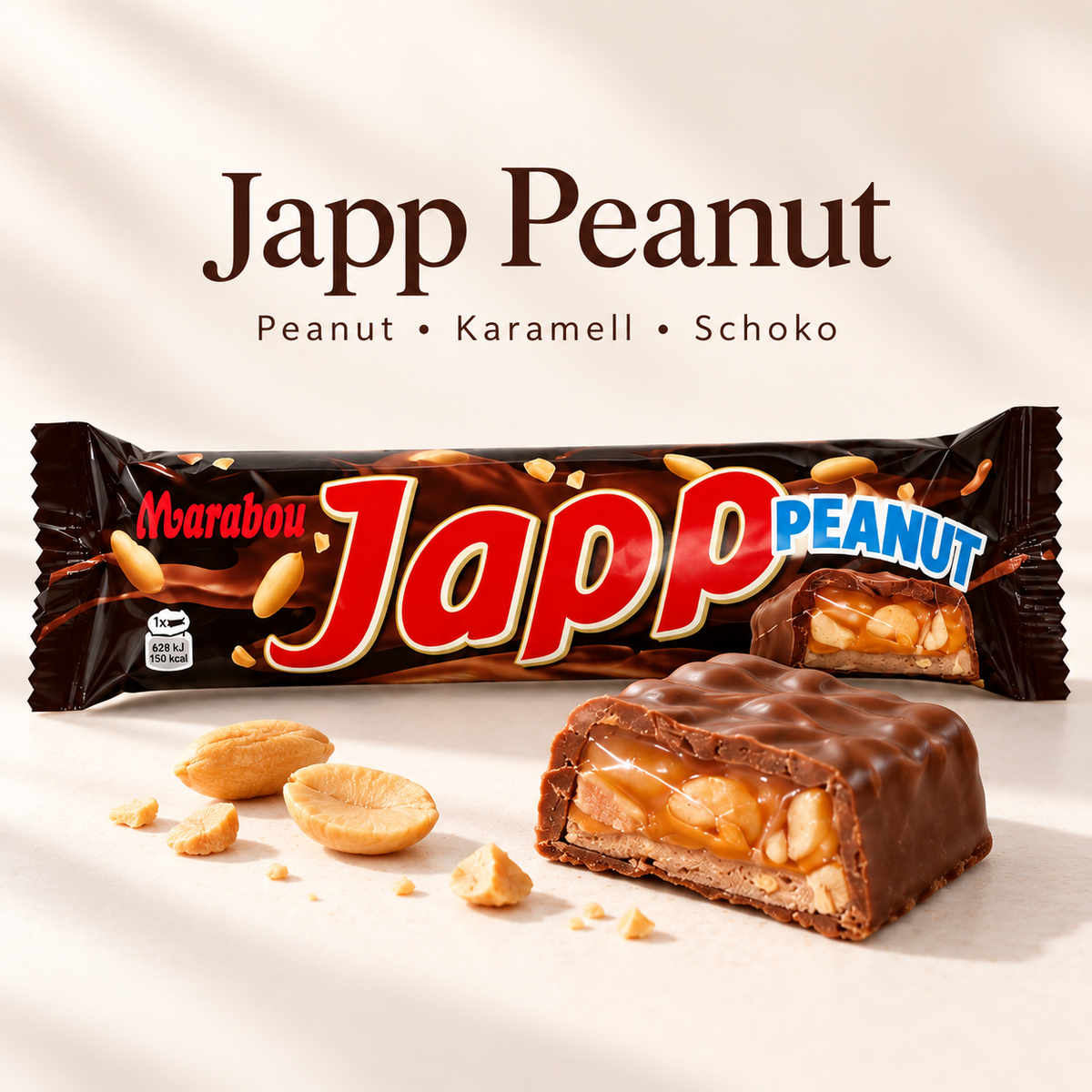 🍫 Marabou Japp Peanut – 60 g