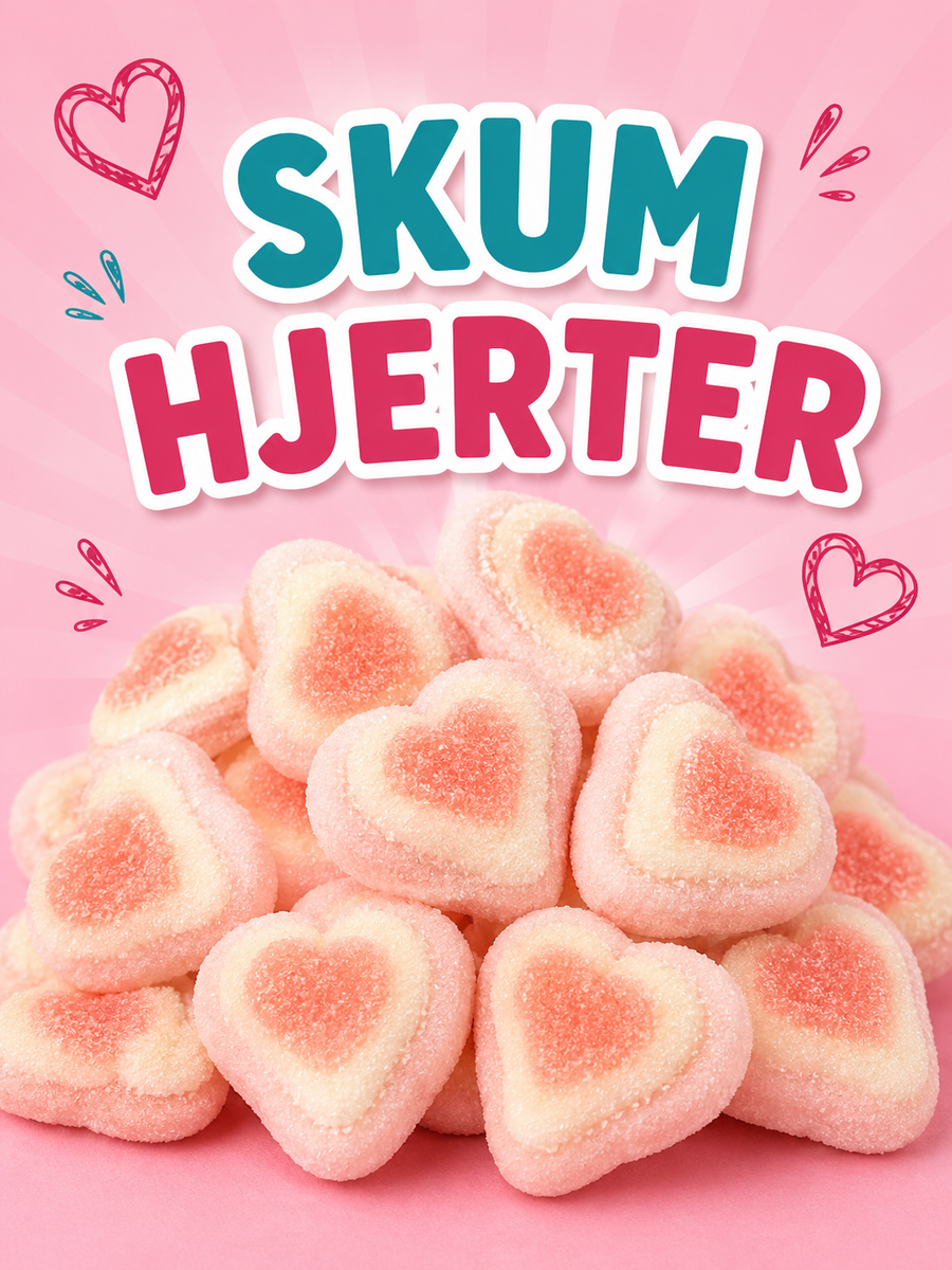 Skum Hjerter – skandinavische Fruchtgummi-Herzen