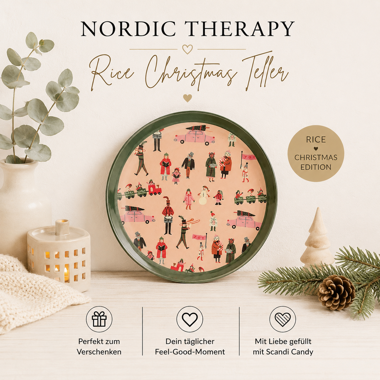 Nordic Therapy – RICE Christmas Teller 🎄❤️