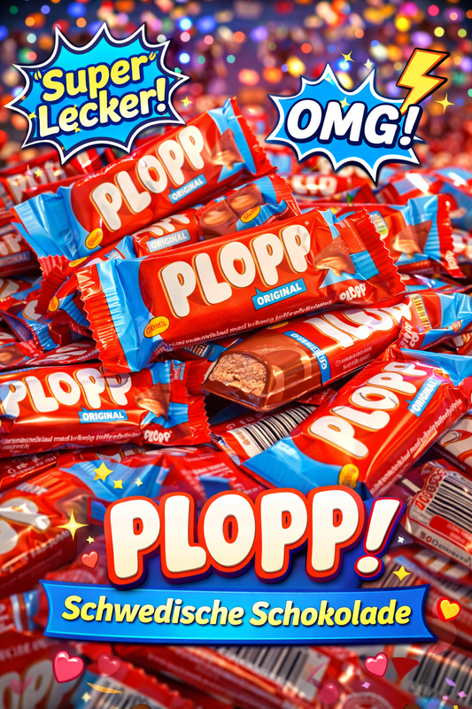 🍫 PLOPP ORIGINAL – SCHWEDISCHE KARAMELL-SCHOKOLADE 🍫
