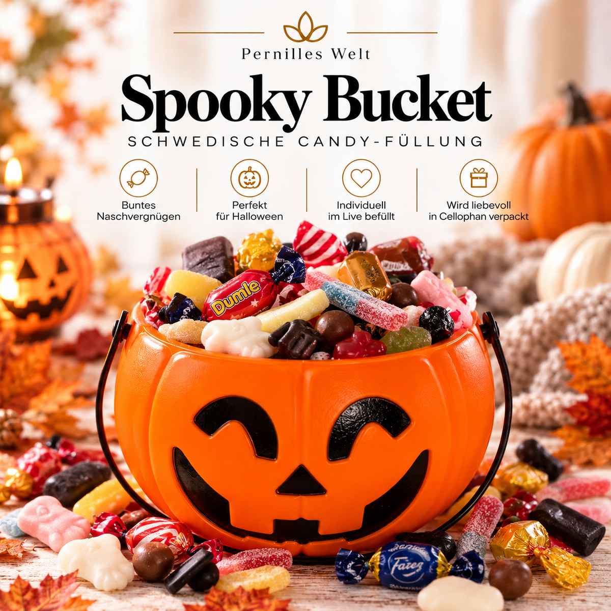 🎃 Spooky Bucket mit 500 g Candy