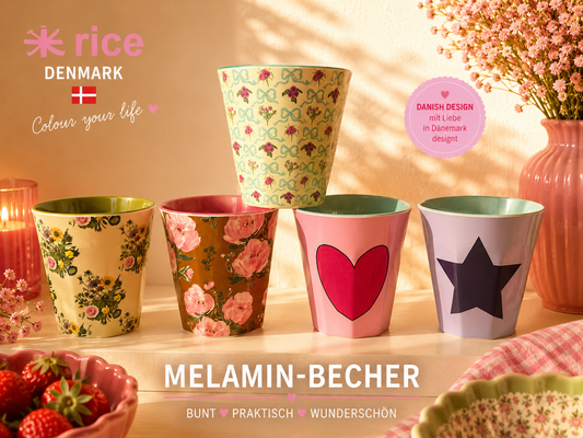 🌸 RICE Melamin-Becher | Die Kultbecher aus Dänemark 🇩🇰