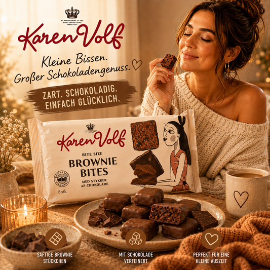 Karen Volf Brownie Bites – 144 g 🇩🇰