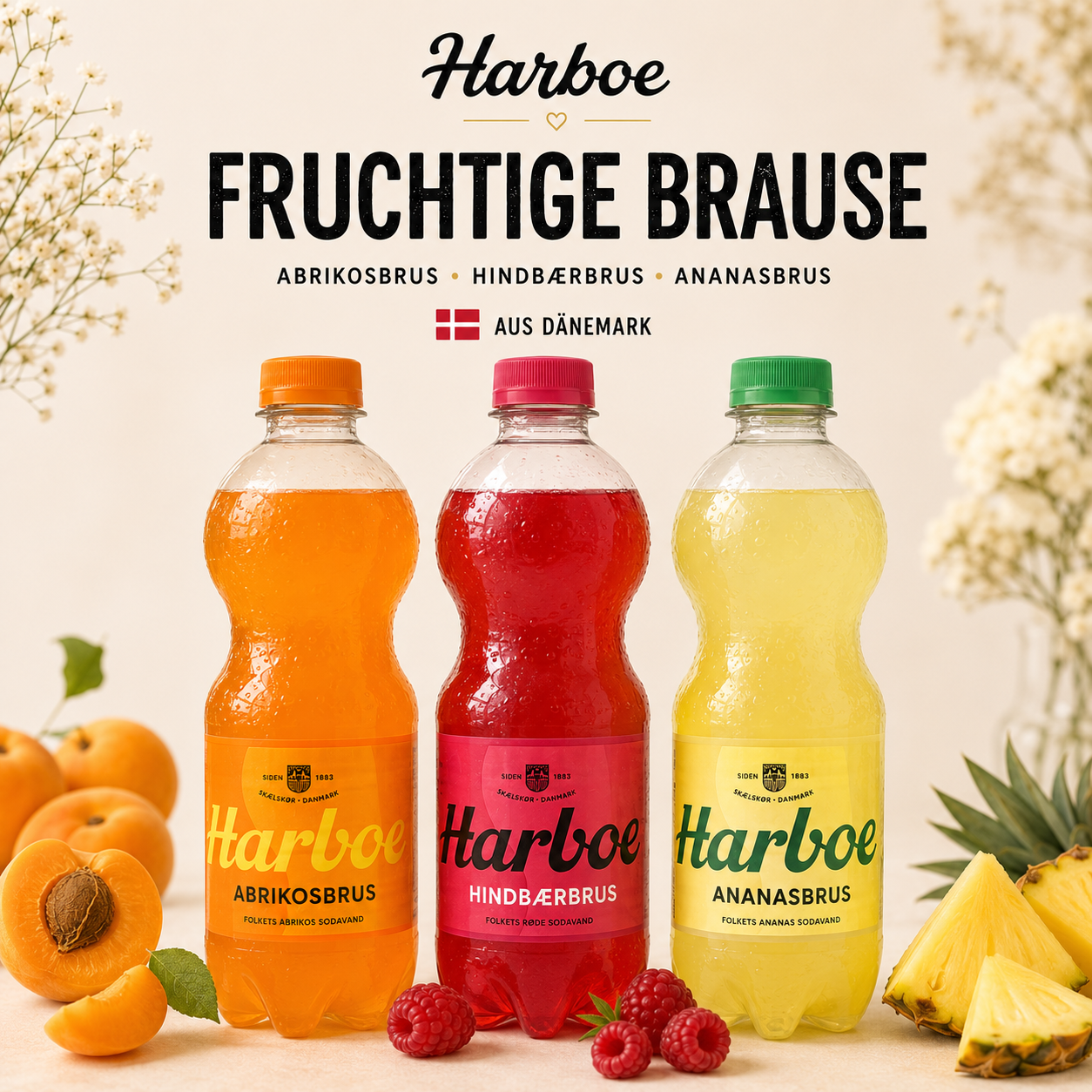 Harboe Fruchtige Brause – 50 cl 🇩🇰🥤