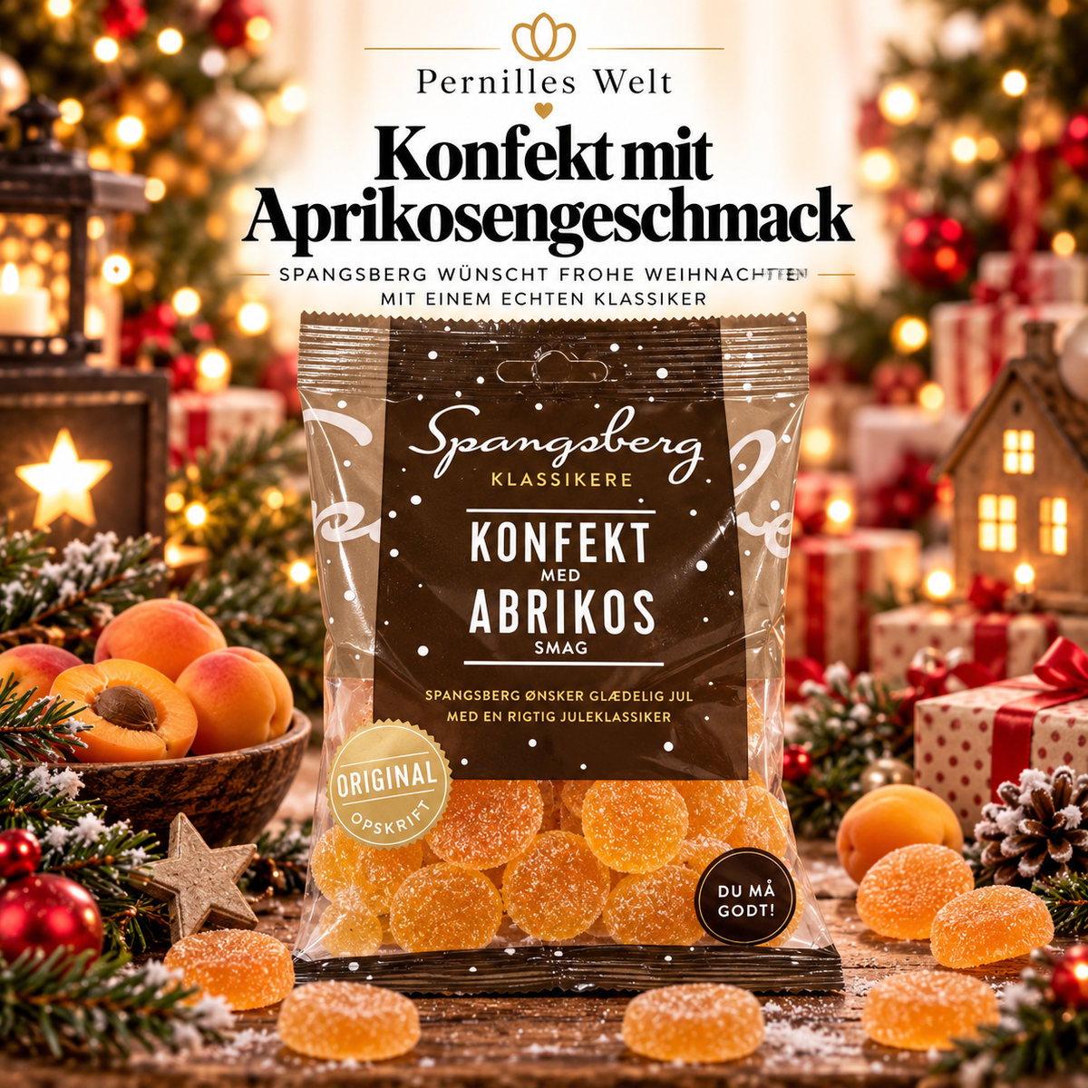 Spangsberg Konfekt mit Aprikosengeschmack 🇩🇰🍑🎄