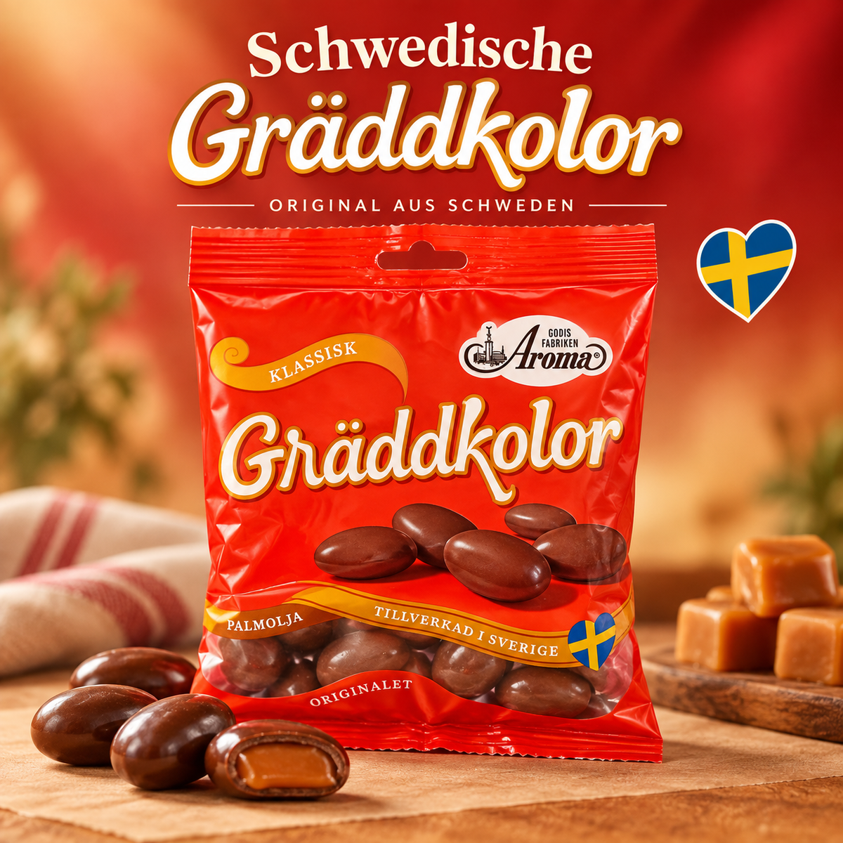 🇸🇪 Aroma Gräddkolor Original – 95 g