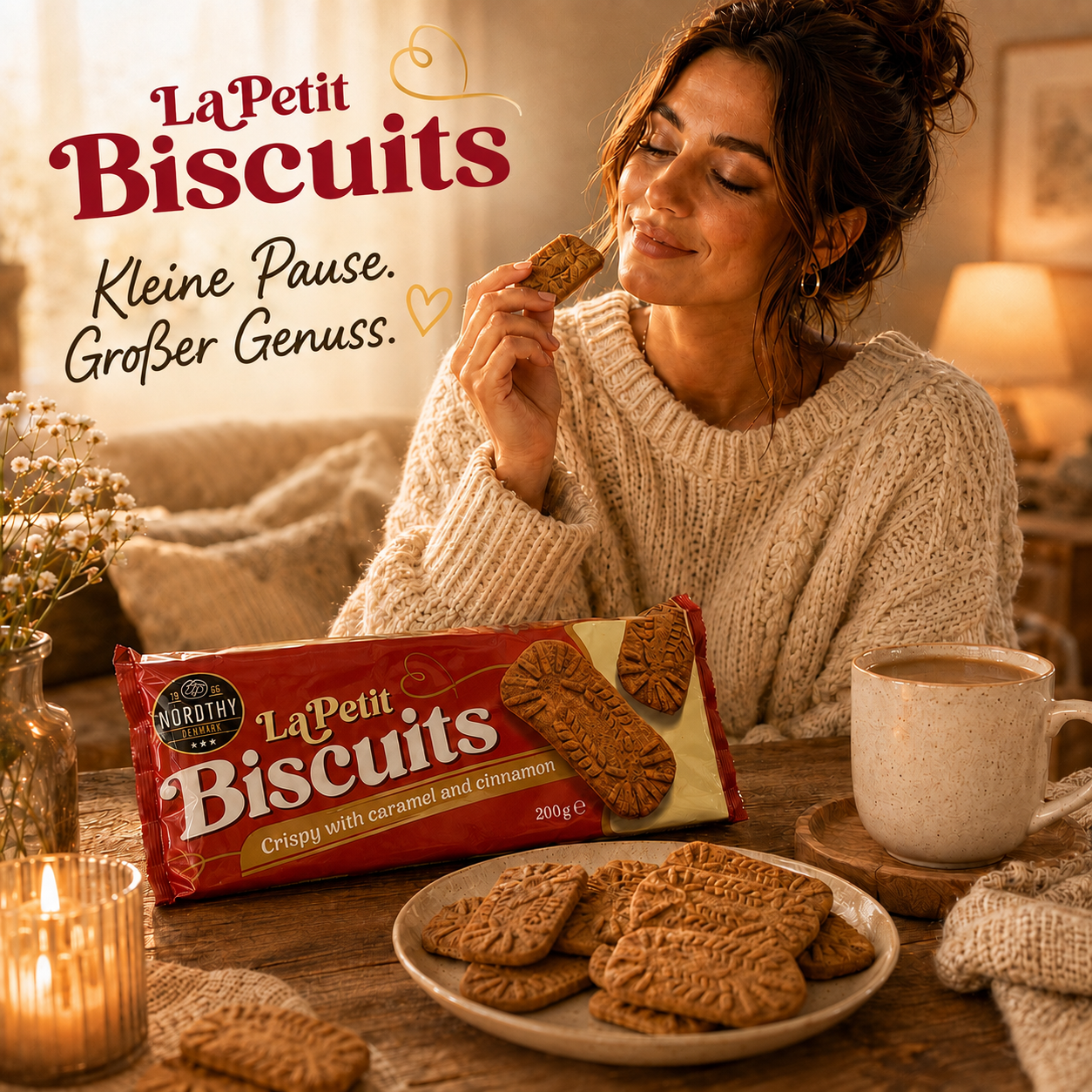 Nordthy La Petit Biscuits – Caramel & Cinnamon – 200 g 🇩🇰