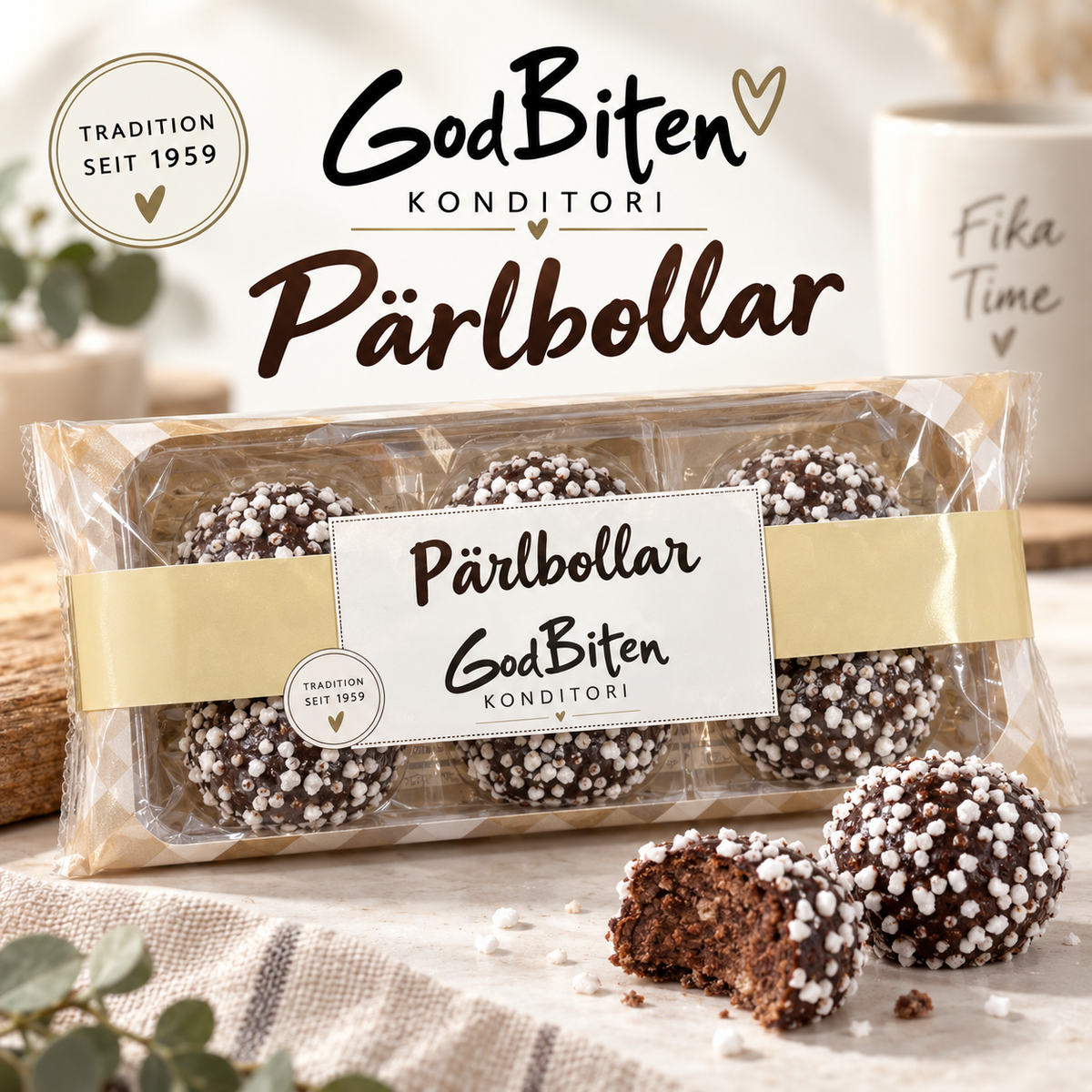 🇸🇪 GodBiten Pärlbollar 180 g

Klassischer skandinavischer Fika-Snack mit Schokolade und Hagelzucker