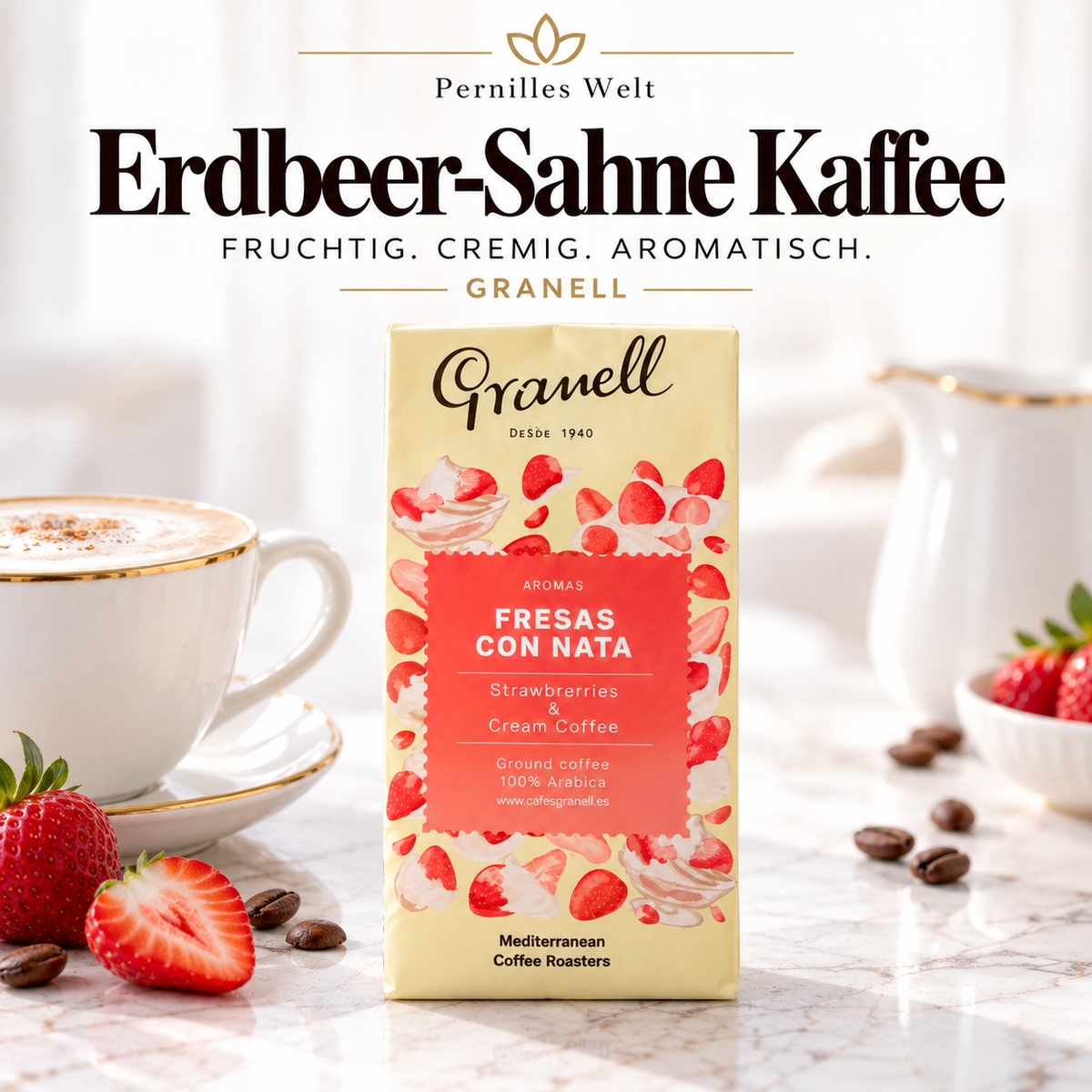GRANELL ERDBEER-SAHNE-KAFFEE – 250 G

Gemahlener Kaffee mit Erdbeer-Sahne-Aroma