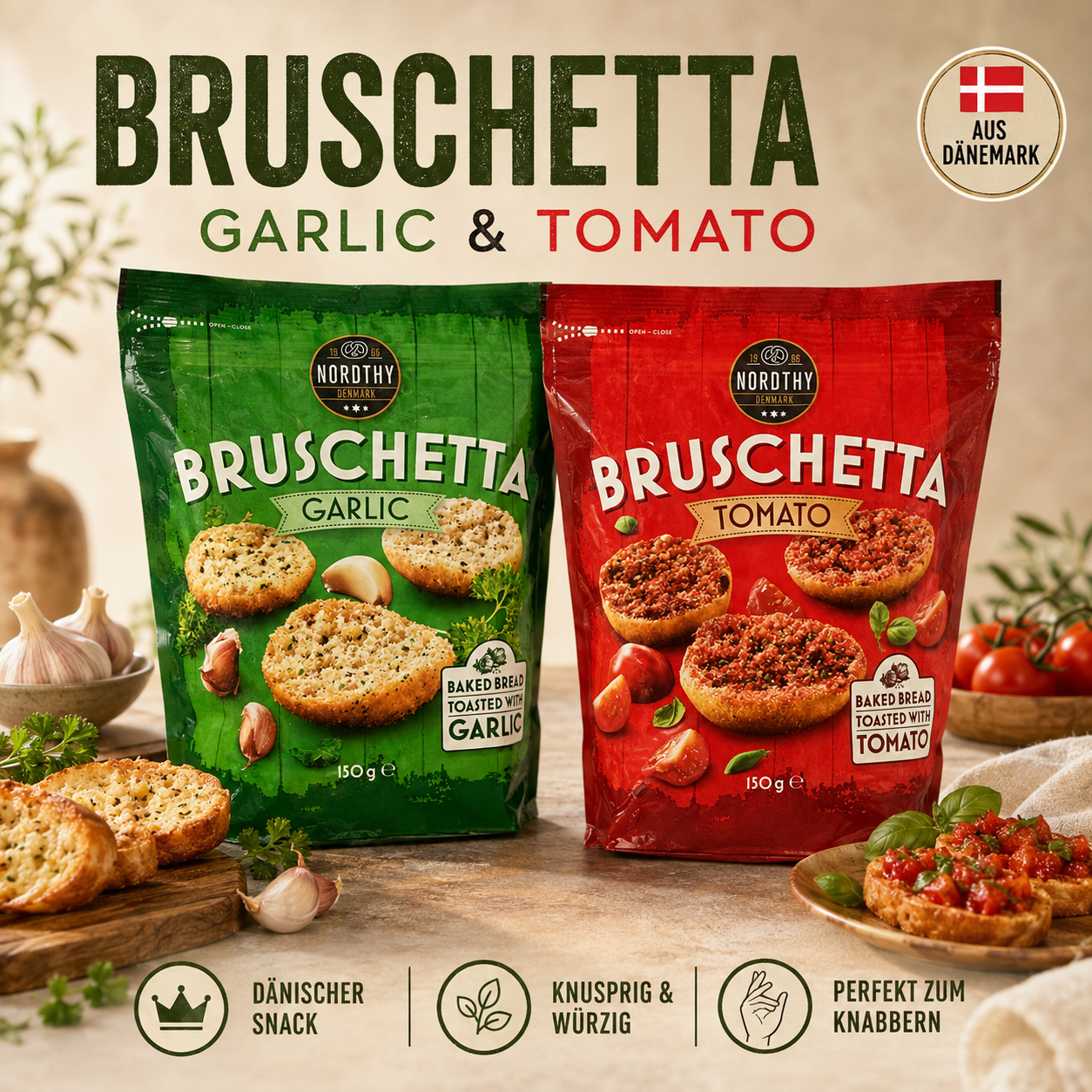 Nordthy Bruschetta Garlic & Tomato 🇩🇰