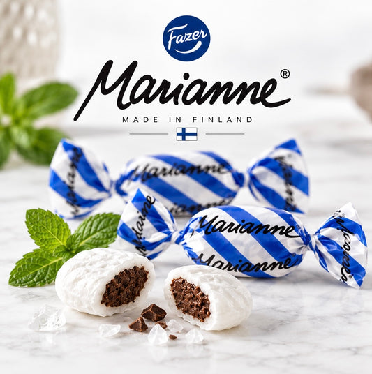 Fazer Marianne Toffee Filled Mint Candies Blau 100 gr