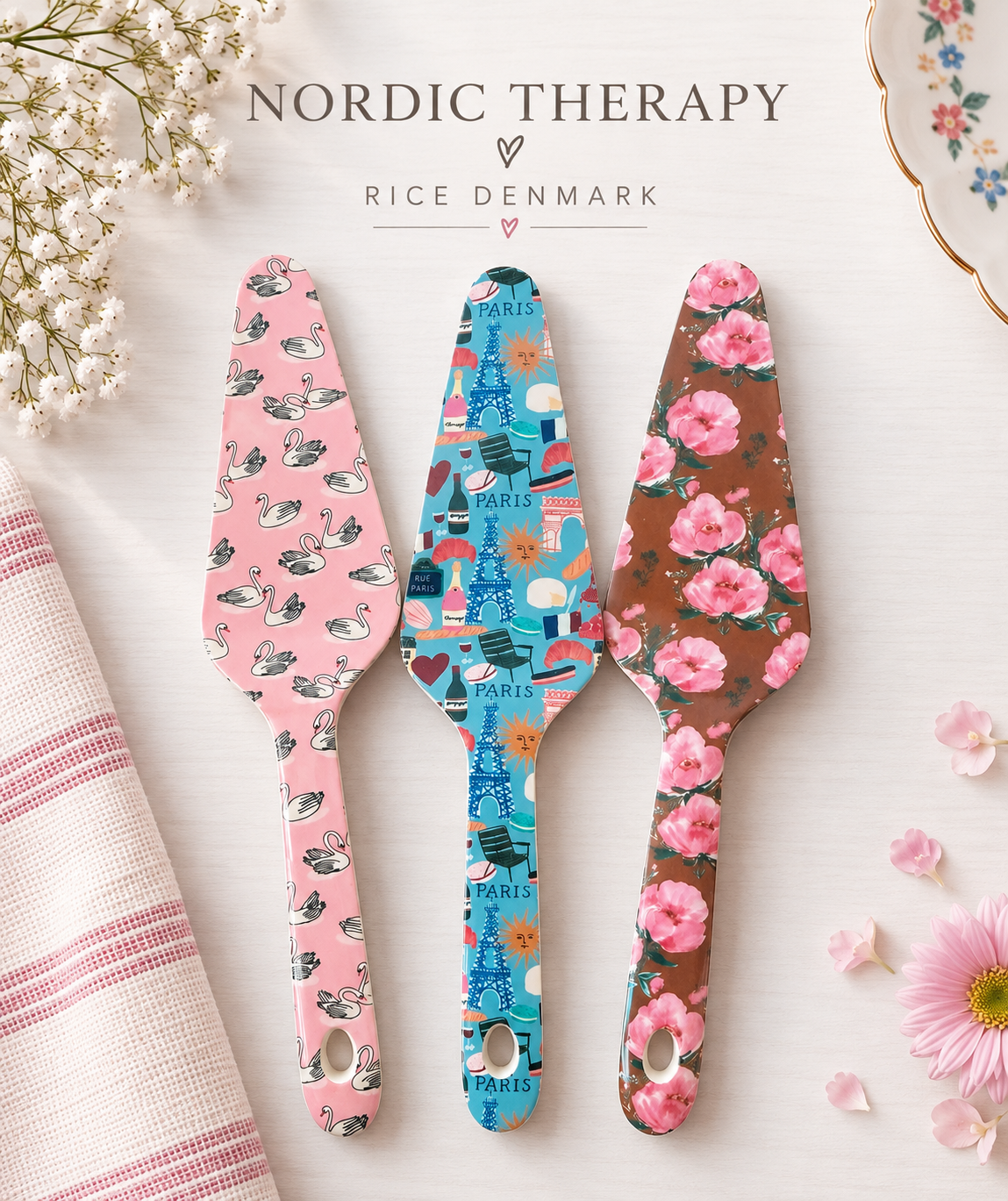 🍰 RICE Denmark Tortenheber – verschiedene Designs