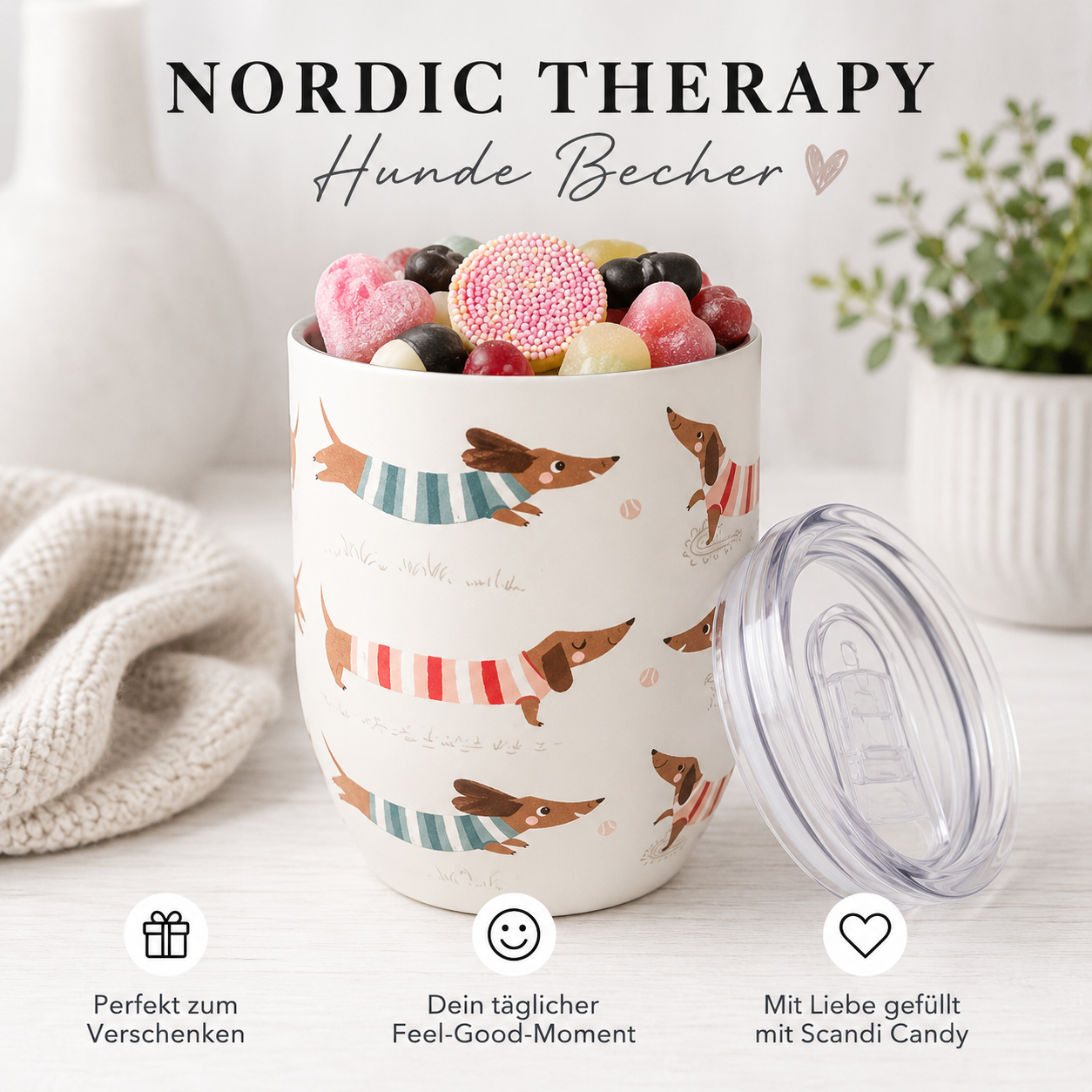 🐶 Nordic Therapy „Hunde Becher“ mit Scandi Candy