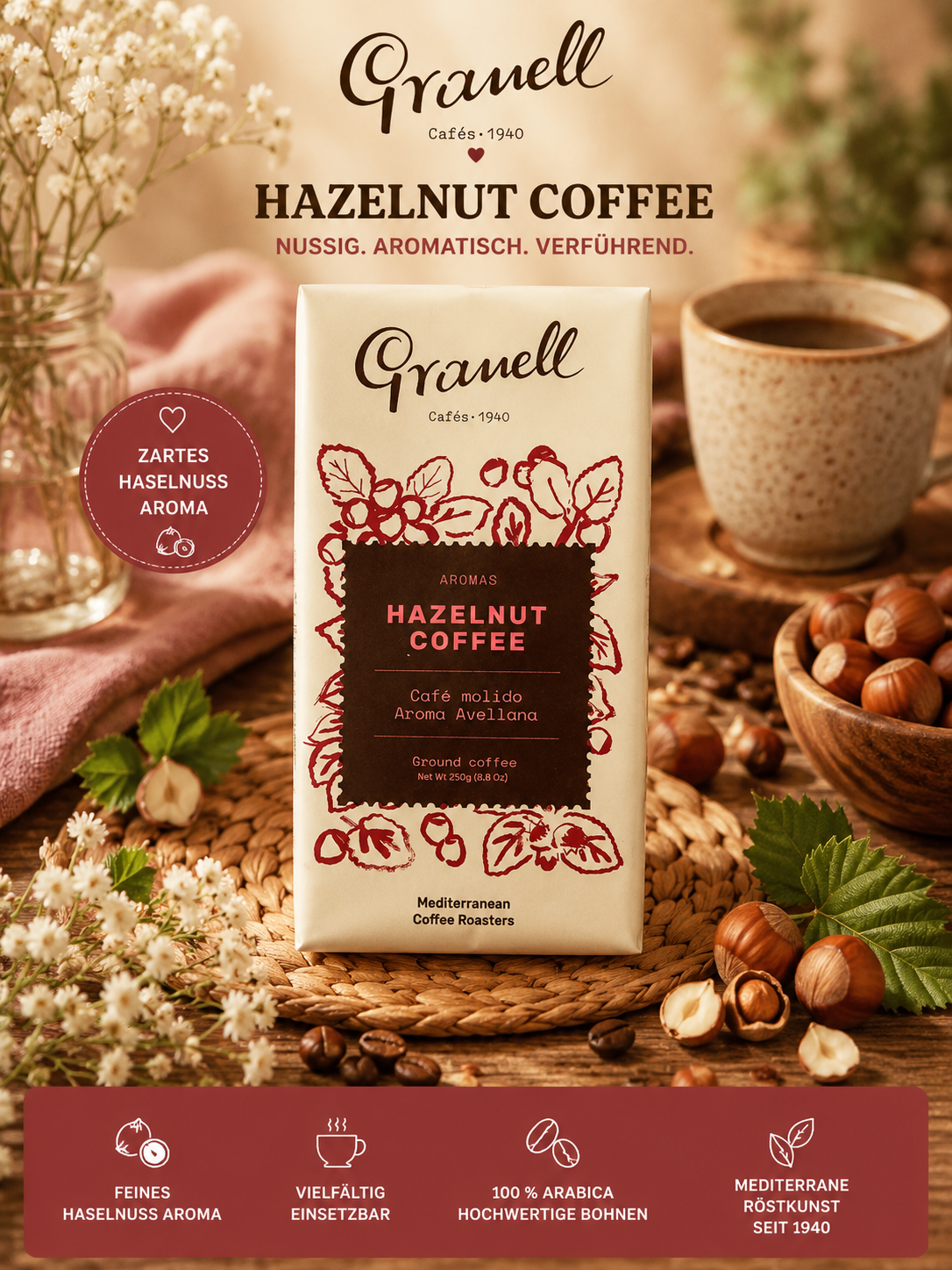 Granell Aromakaffee 250 g | 100 % Arabica | Sorte frei wählbar