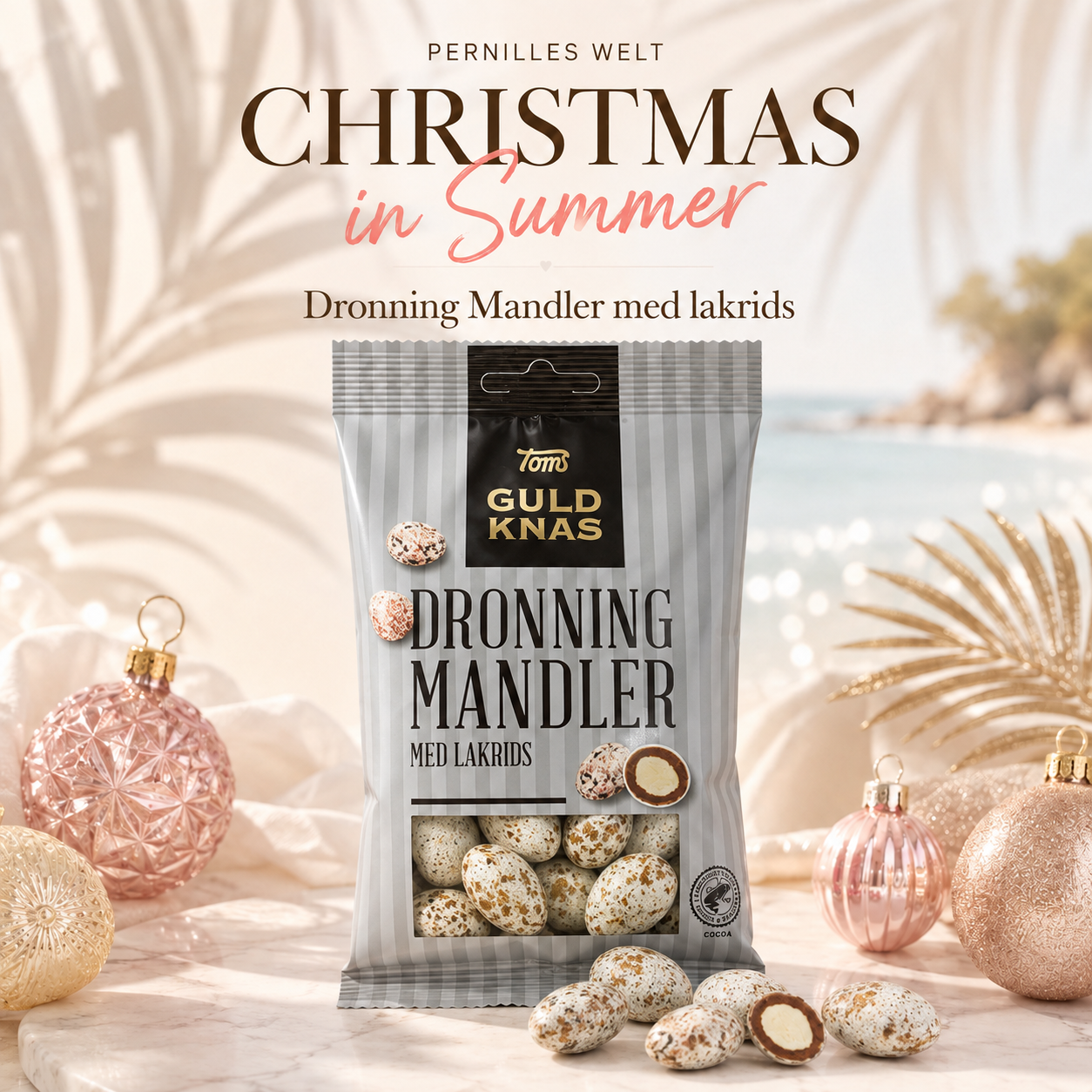 Toms Guld Knap – Dronning Mandler & Konge Mandler | 3er Mandel-Set 🇩🇰